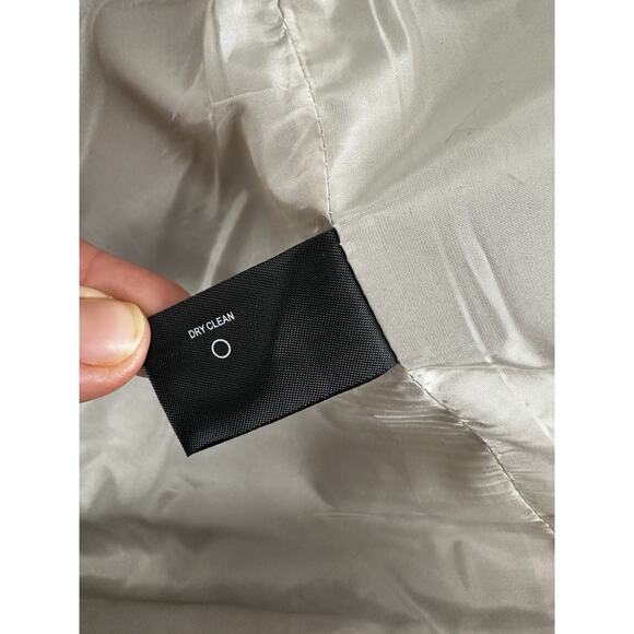 CoffeeShop Trench Coat Single Breasted Sz XL Walker Grey Minimalist Normcore - Picture 9 of 14